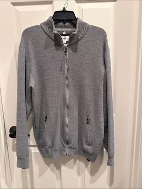 BRAX - Men’s Grey Wool Blend Zip-up